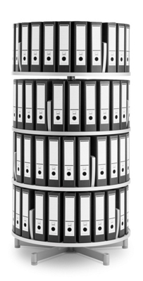 Binder Carousel with 4 Tiers