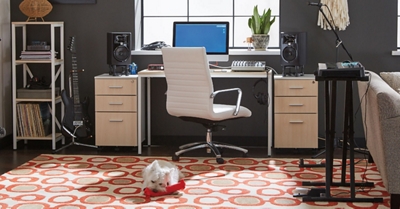 Under Desk Office & Home Shelving Storage Cabinet