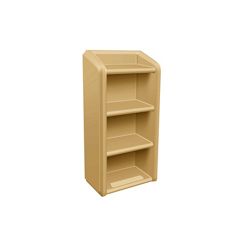 Behavioral Health 4-Shelf Wall-Mounted Bookcase
