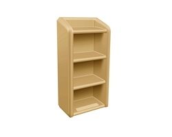 Behavioral Health 4-Shelf Wall-Mounted Bookcase