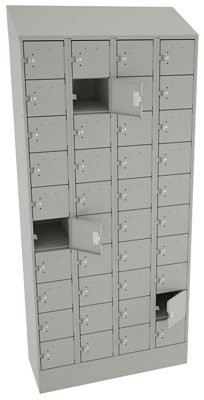 40 slot Storage Locker - Cell Phone/Tablet - 83"H x 36"W