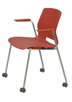31"H Stack Chair, w/Casters