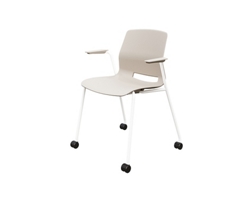 31"H Stack Chair, w/Casters