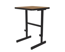 Standing Desk with Manual Height Adjustment - 24"W x 20"D