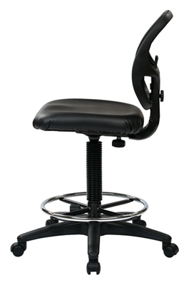 Mesh Back Stool with Vinyl Seat