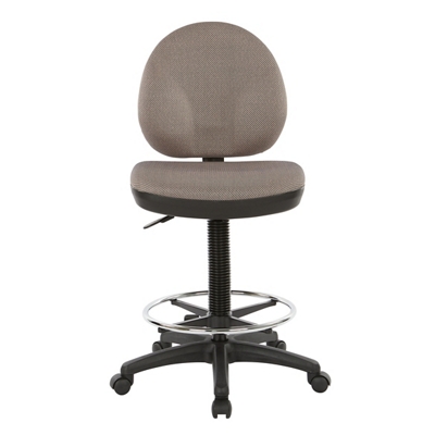 Hon Blue Armless Office Stool with Foot Rest