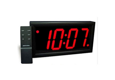 Jumbo LED Alarm Clock with 4" Red Numerals