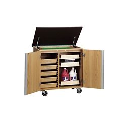 Mobile Laboratory Storage Cabinet with Dry Erase Board Top - 36"W