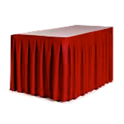 Accordion Style Table Skirting - 144" x 29"