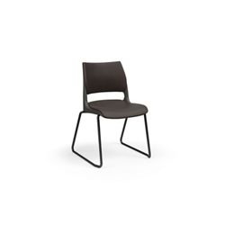 Doni Upholstered Armless Stack Chair w/ Sled Legs