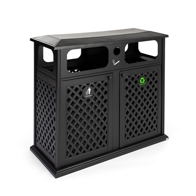 Dual 17 Gal Trash Receptacle