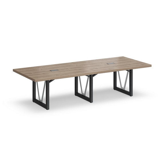 District 10' Conference Table with Power - 120"W x 48"D