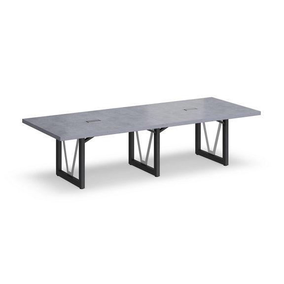 District 10' Conference Table with Power - 120"W x 48"D