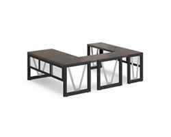 District Reversible U-Shaped Desk - 72