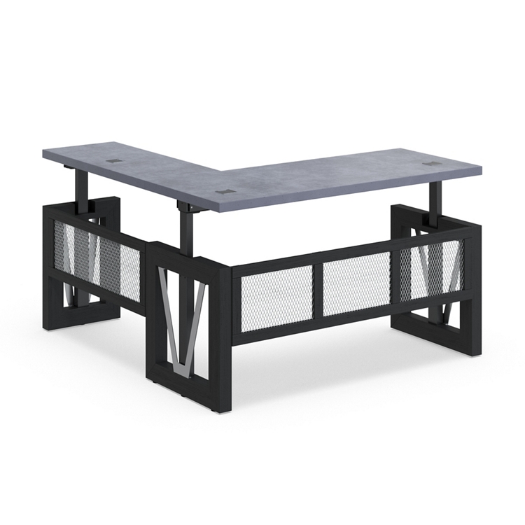 District Reversible Height Adjustable L-Shaped Standing Desk - 72