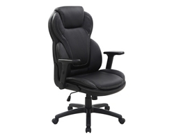 High Back Leather Chair with Headrest