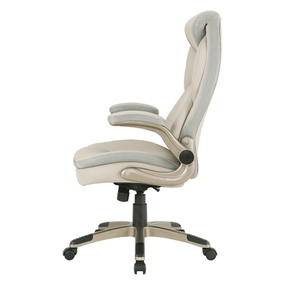 【KGA⭐︎】 ECH Series Bonded Leather Flip-Arm Office Chair
