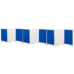 Flannel 9-Panel Folding Room Divider