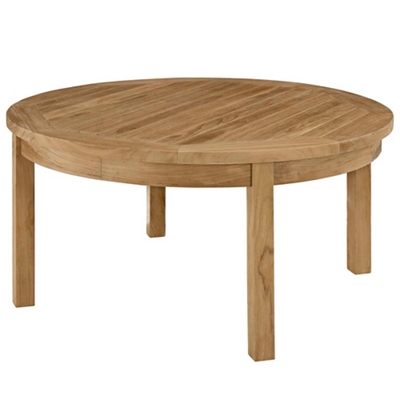 Outdoor Patio Teak Round Coffe