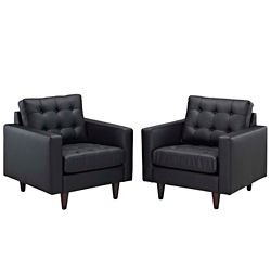 Armchair Leather Set of 2