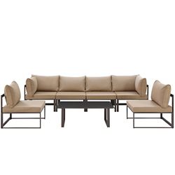 7 PC Outdoor Patio Sectional S