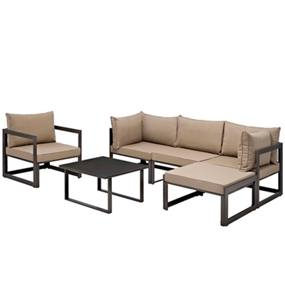 6 PC Outdoor Patio Sectional S