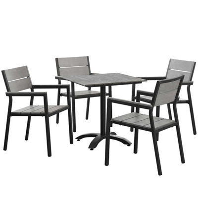 Maine Outdoor Bistro Table and Chairs Set - 5 PC