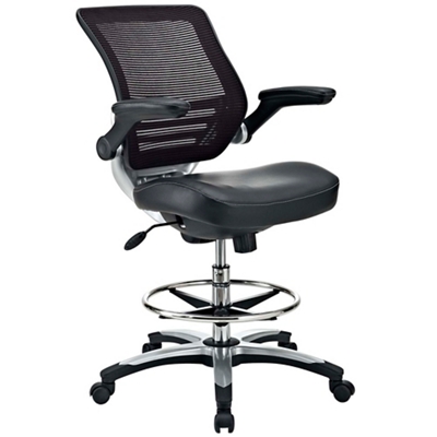 Medical/Drafting Stool with Back Cushion Black - Boss Office Products