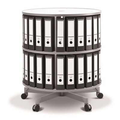 Fully Rotating Binder Carousel - 2 Tiers