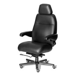 24/7 Big and Tall Chair with Headrest in Italian Leather