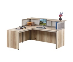 At Work Reception L-Shaped Desk with Reversible Return
