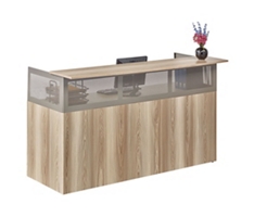 At Work 72"W x 29"D Reception Desk