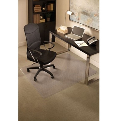 ES Robbins Sit or Stand Mat for Carpet or Hard Floors 45 x 53 Clear/Black