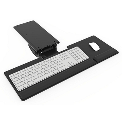 Keyboard Tray With Arm for Shallow Work Surfaces
