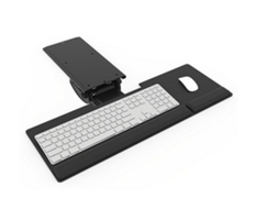 Keyboard Tray With Arm for Shallow Work Surfaces