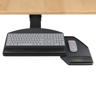 Lift and Lock Articulating Arm With Keyboard and Mouse Tray
