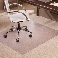 Low Pile Chair Mat 46"W x 60"D for Carpet Floors
