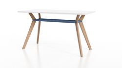 Rang Standing Height Collaborative Wood Table - 36"Wx72"Dx42"H