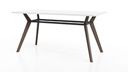 Rang Standing Height Collaborative Wood Table - 42"Wx84"Dx42"H