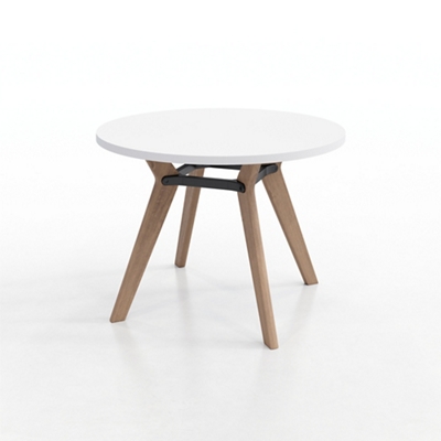Rang Round Wood Table - 42"Wx30"H
