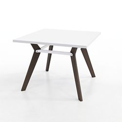 Rang Square Wood Table - 42"Wx30"H