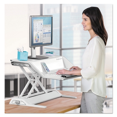 Lotus™ Sit Stand Adjustable Desktop Riser