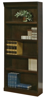 72" H Five Shelf Contemporary Bookcase