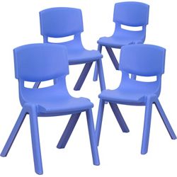 Plastic Stack Chairs 22"H - 4 Pack