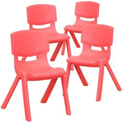 Plastic Stack Chair 23"H - 4 Pack