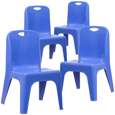 Plastic Stack Chair 21"H - 4 Pack
