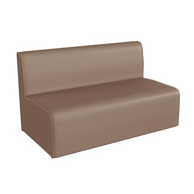 Bright Beginnings Modular Armless 2 Seat Sofa with Vinyl