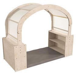 Bright Beginnings Wooden Quiet Corner Reading Nook with Shelves & Canopy