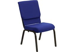 Patterned Fabric Wing-Back Church Chair - 1000 lb. capacity