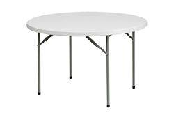 Plastic Folding Table - 48"DIA